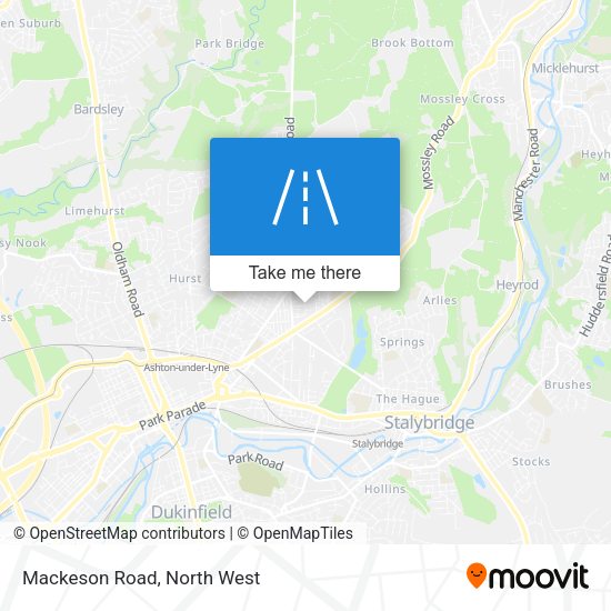 Mackeson Road map