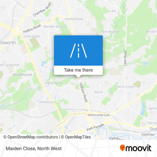 Maiden Close map