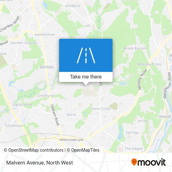Malvern Avenue map