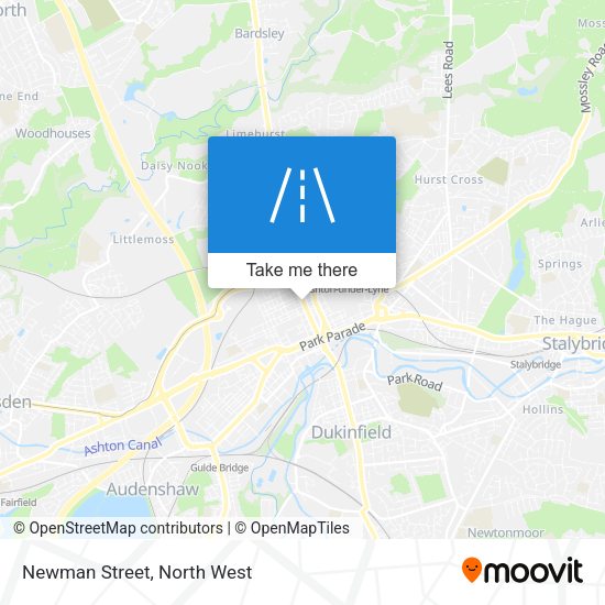 Newman Street map