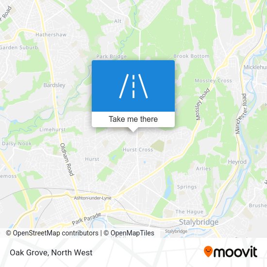 Oak Grove map