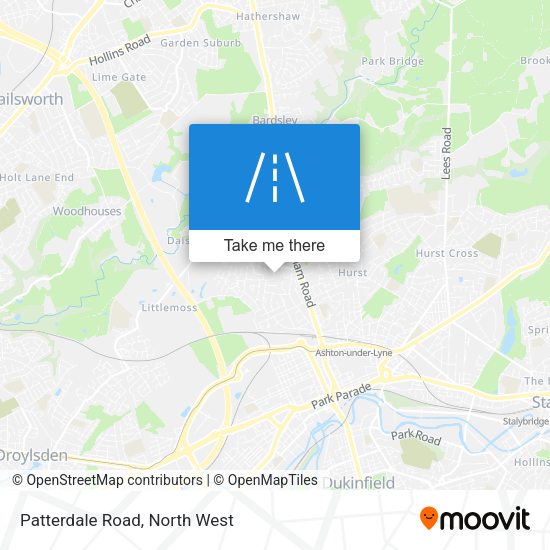 Patterdale Road map