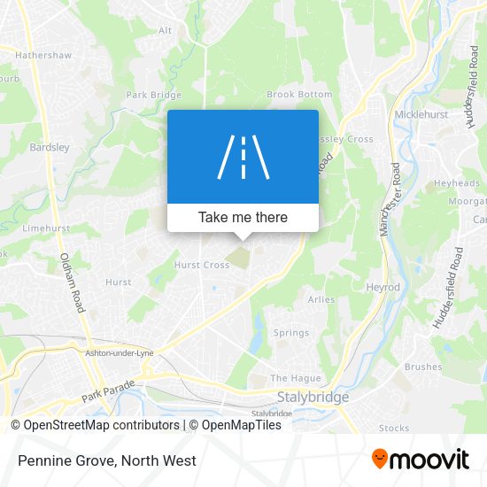 Pennine Grove map
