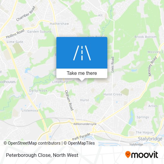 Peterborough Close map