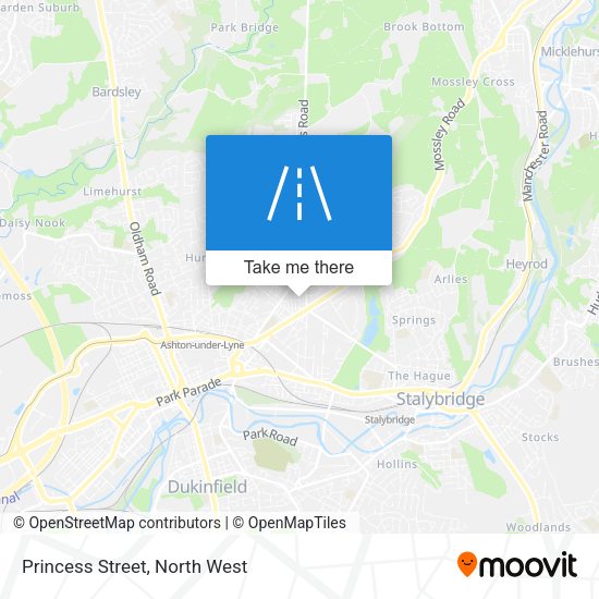 Princess Street map