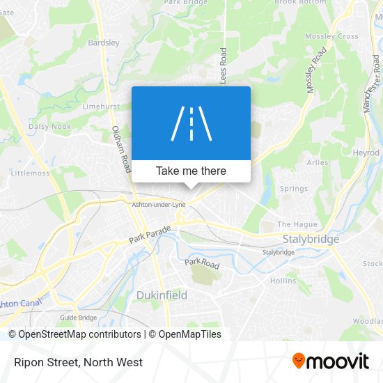 Ripon Street map