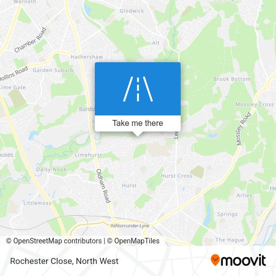 Rochester Close map