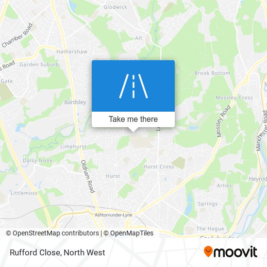 Rufford Close map