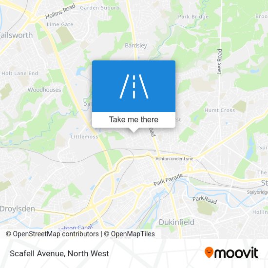 Scafell Avenue map