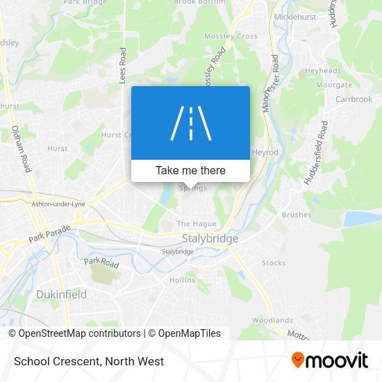 School Crescent map
