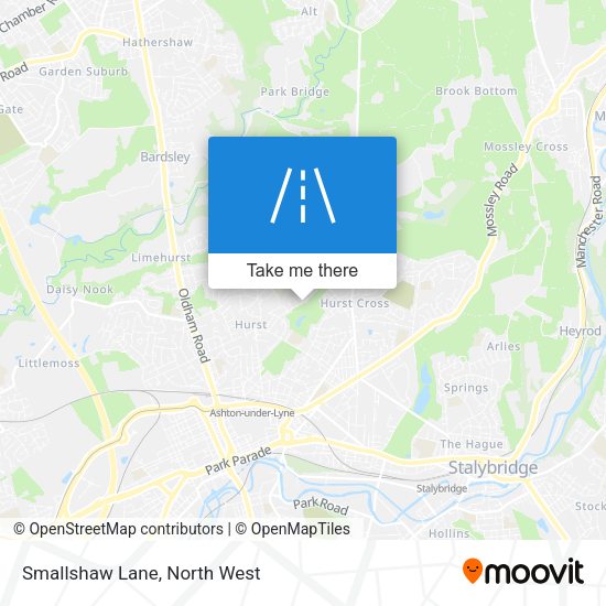 Smallshaw Lane map