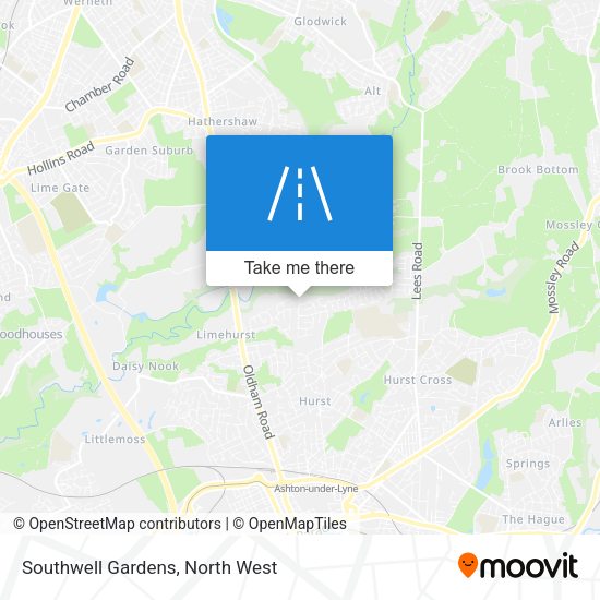 Southwell Gardens map