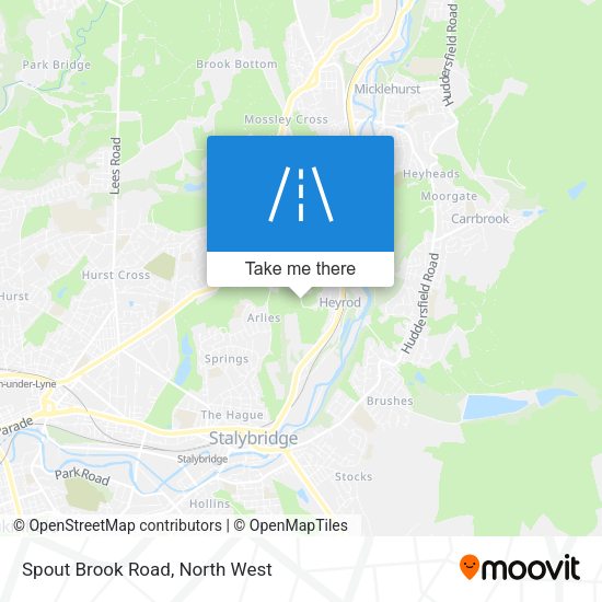 Spout Brook Road map