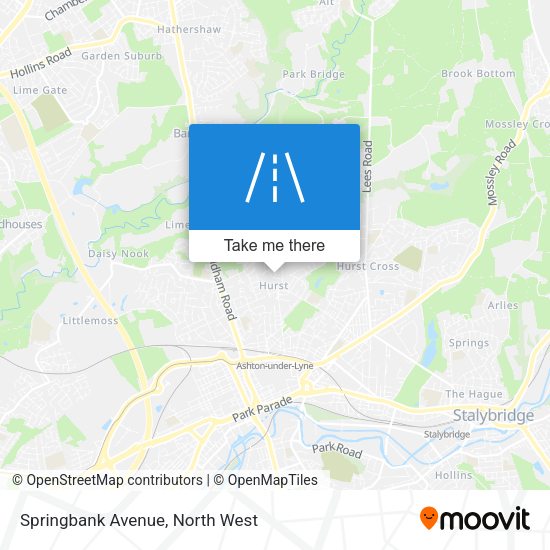 Springbank Avenue map