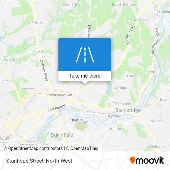 Stanhope Street map