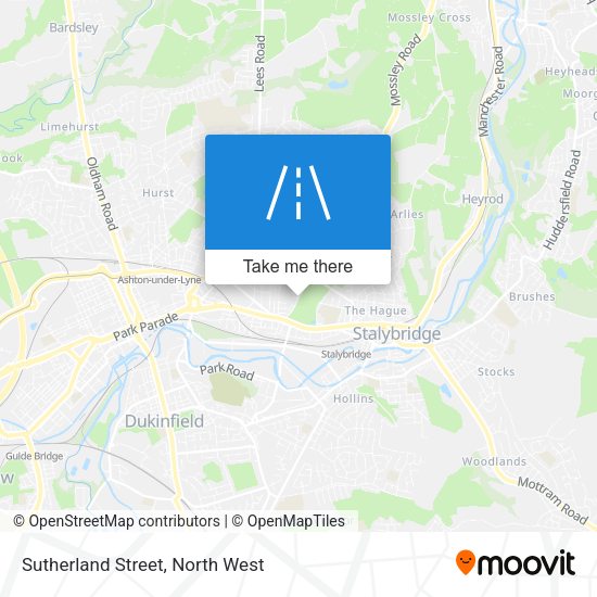 Sutherland Street map