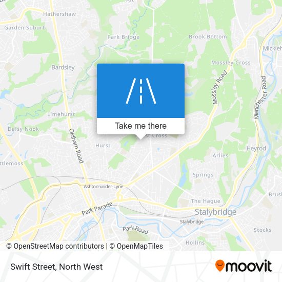 Swift Street map