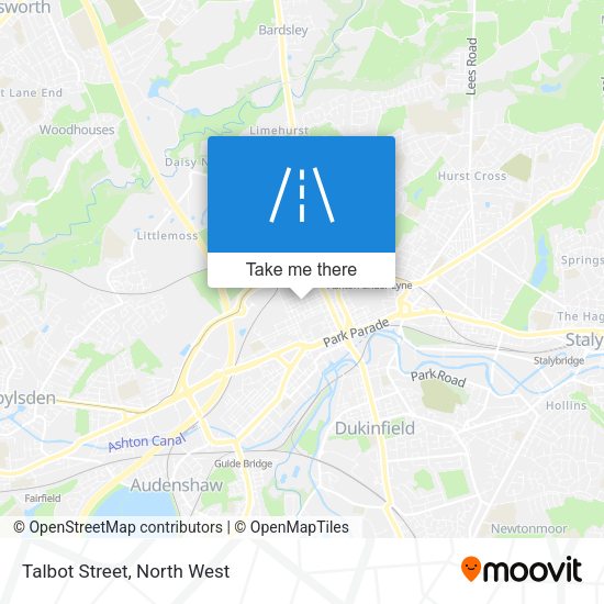 Talbot Street map