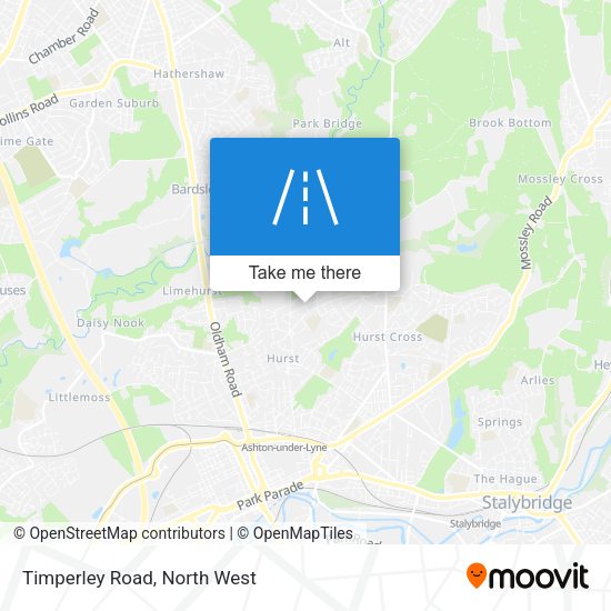Timperley Road map