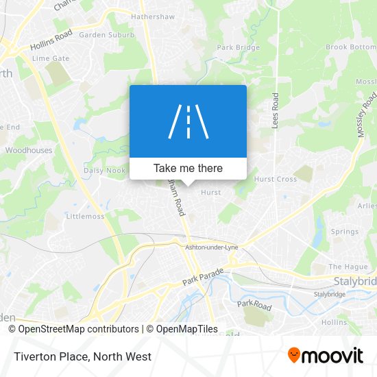 Tiverton Place map