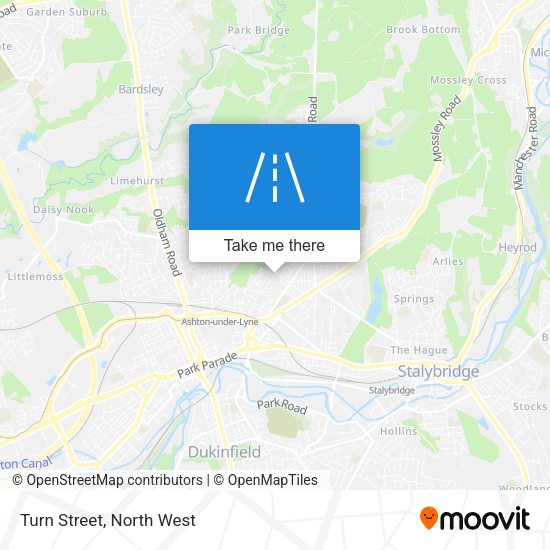 Turn Street map