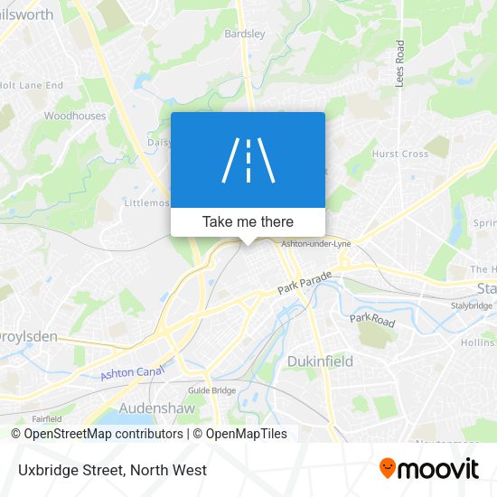 Uxbridge Street map