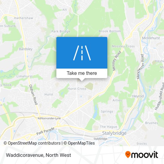 Waddicoravenue map