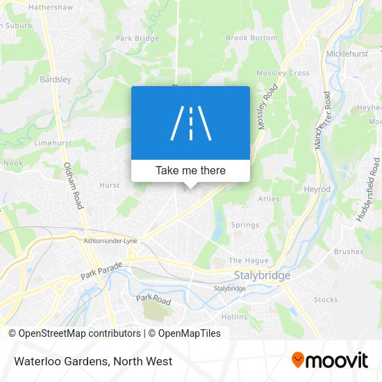 Waterloo Gardens map