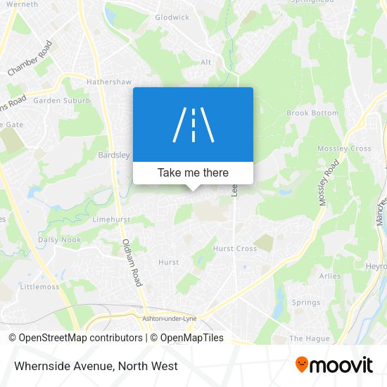 Whernside Avenue map