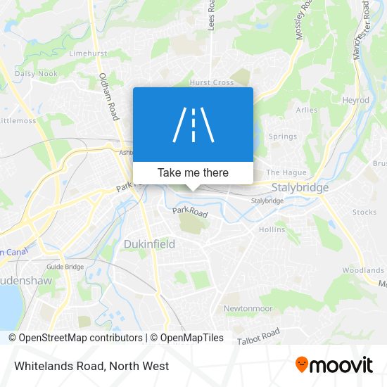 Whitelands Road map