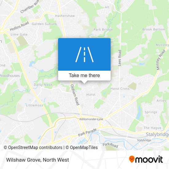 Wilshaw Grove map