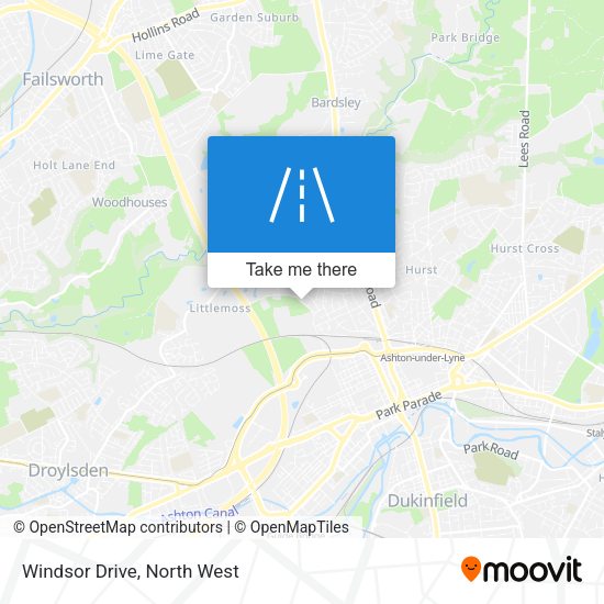 Windsor Drive map