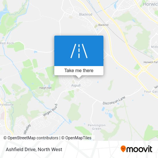 Ashfield Drive map