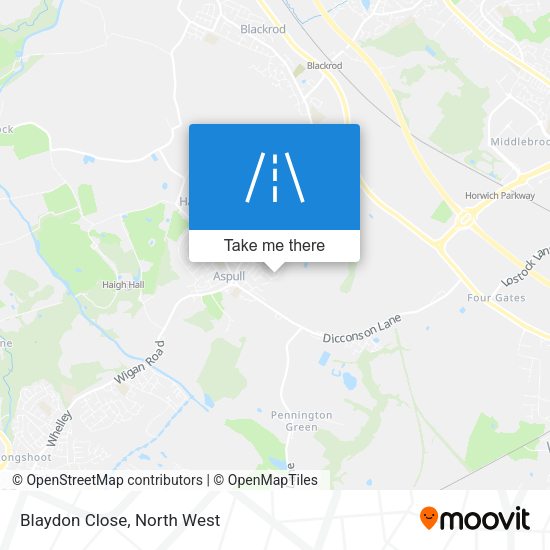 Blaydon Close map