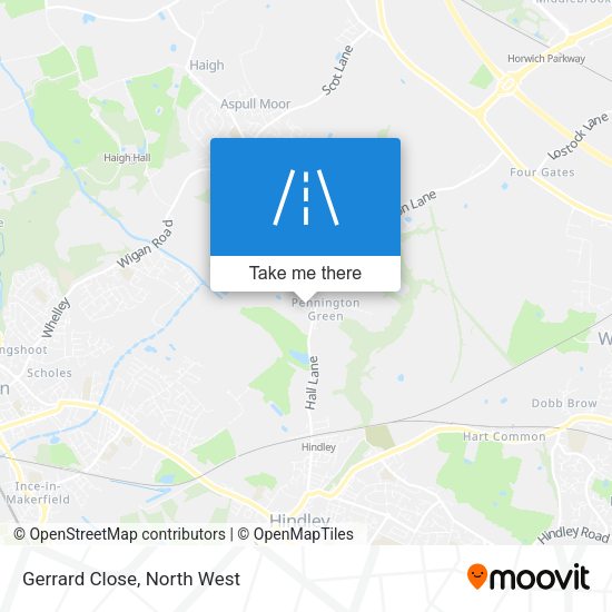 Gerrard Close map