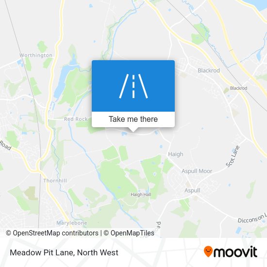 Meadow Pit Lane map