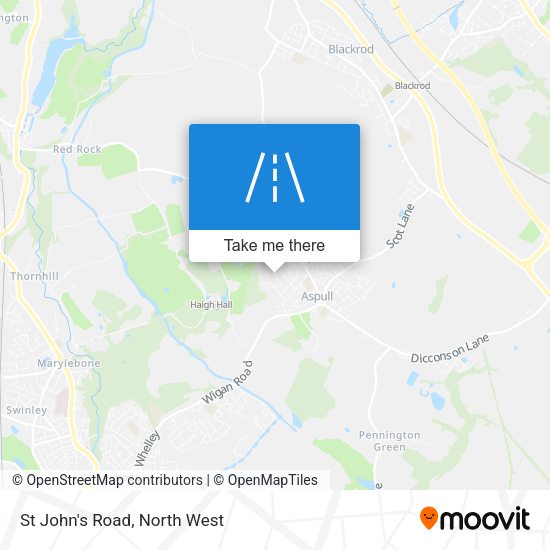 St John's Road map