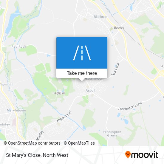 St Mary's Close map