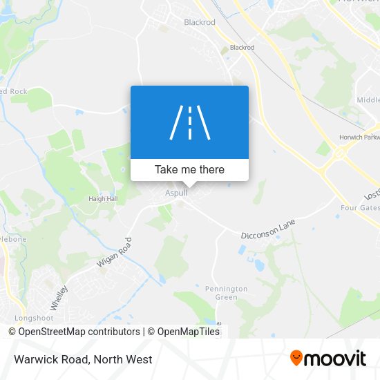 Warwick Road map