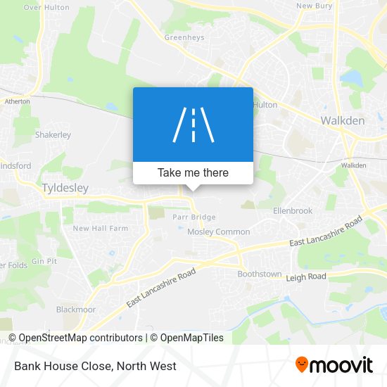 Bank House Close map