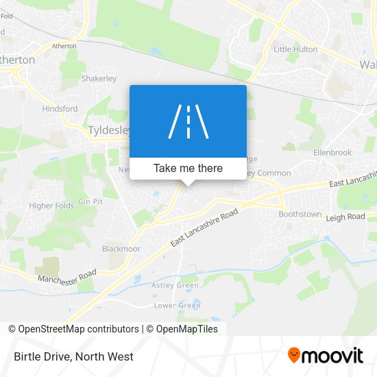Birtle Drive map