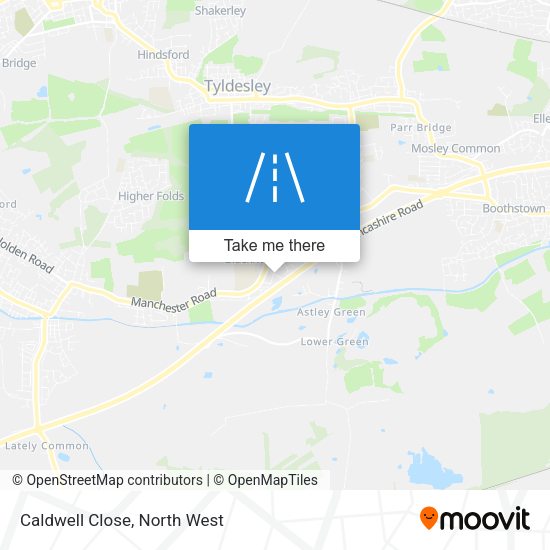 Caldwell Close map