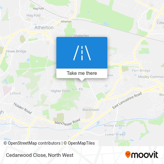Cedarwood Close map