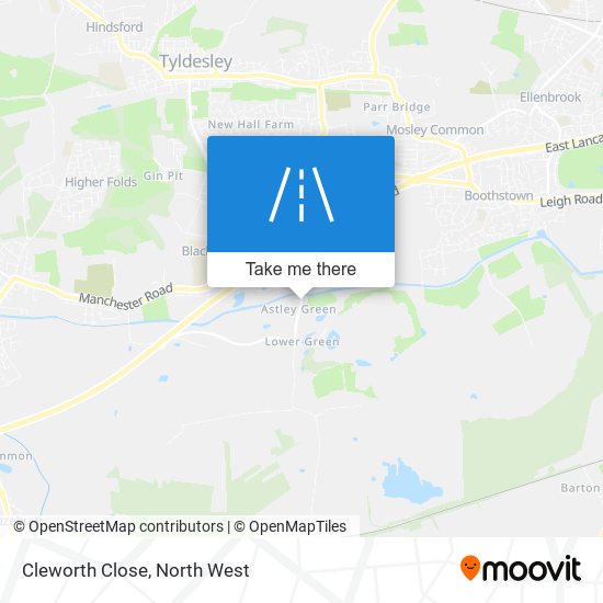 Cleworth Close map