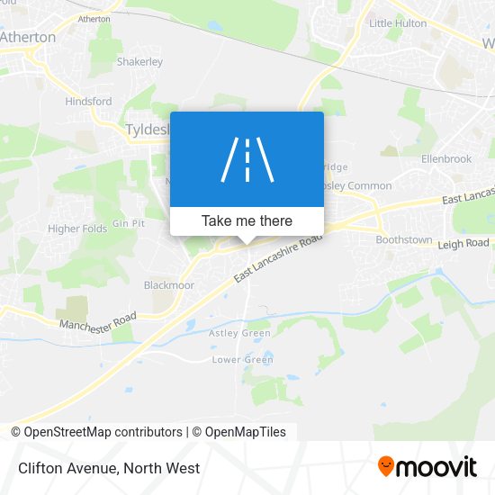 Clifton Avenue map