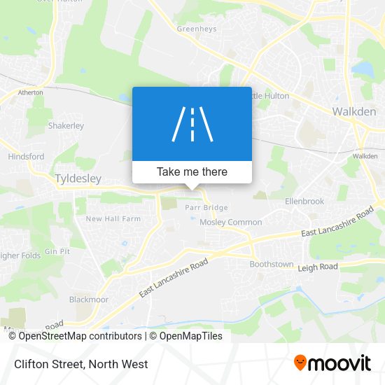 Clifton Street map