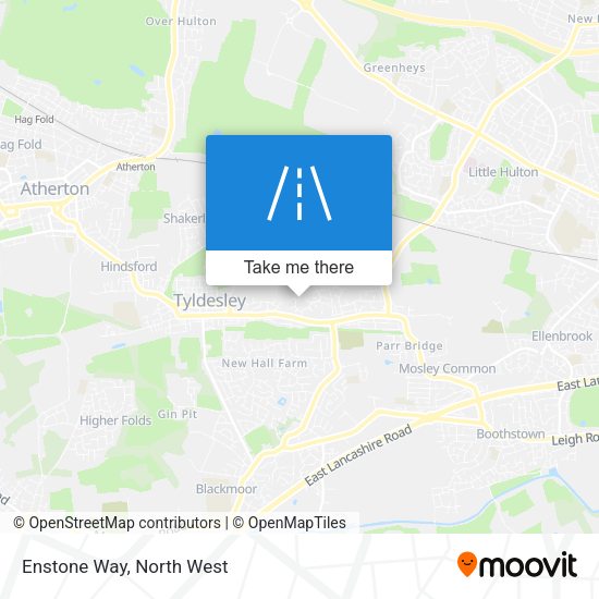 Enstone Way map