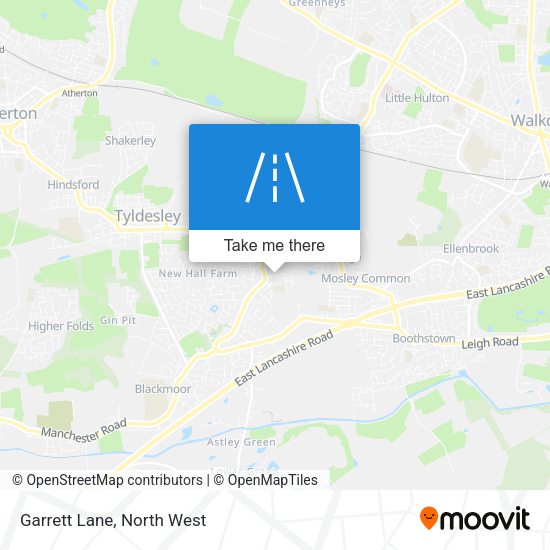 Garrett Lane map
