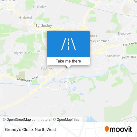 Grundy's Close map