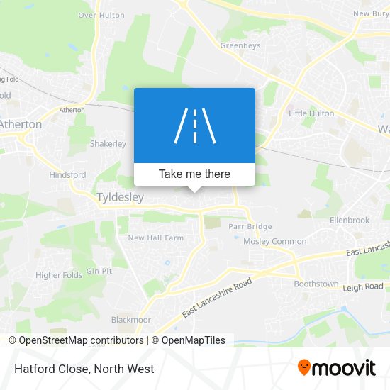 Hatford Close map